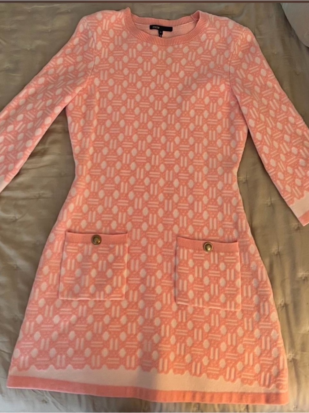 Maje pink dress